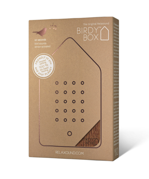 Verpackung Birdybox gedämpfte Eiche
