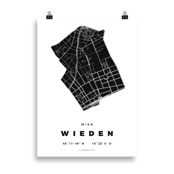 Stadtbezirk Poster "Wieden"
