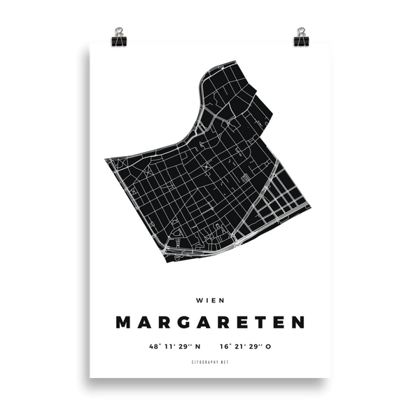 Stadtbezirk Poster "Margareten"