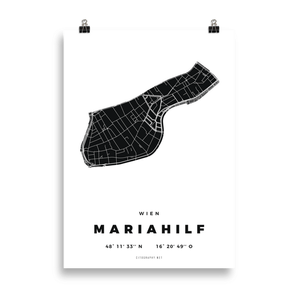 Stadtbezirk Poster "Mariahilf"