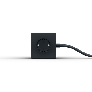 würfelförmiger Mehrfachstecker Schwarz