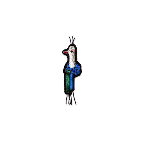 Ente mit blau grünem Schal 