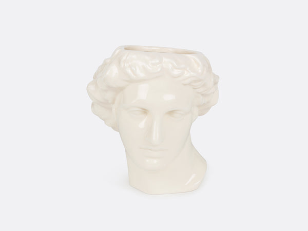Kopf des Gott Apollo als Vase, von vorne